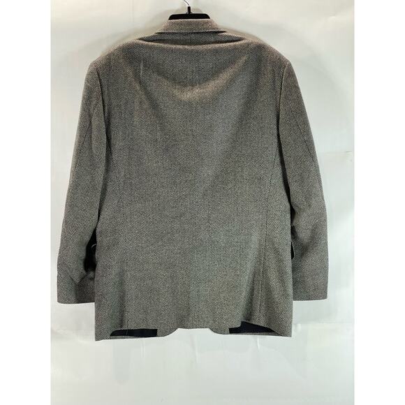 OSCAR DE LA RENTA Signature Men's Short Textured Two-Button Wool Blazer SZ 38S - Picture 2 of 11